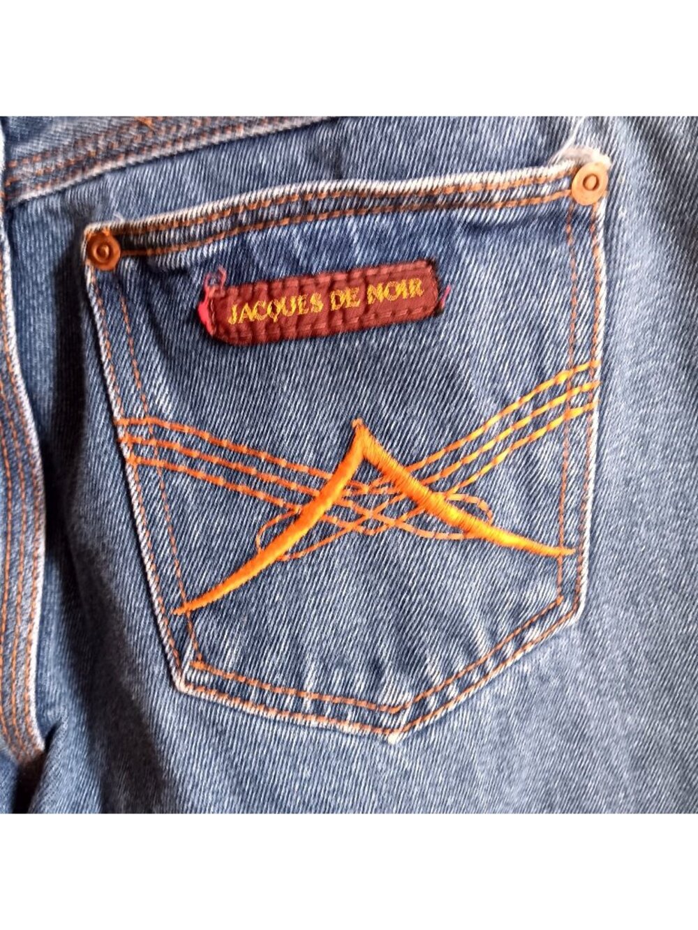 True Vintage Disco Bootcut Jeans 36x31 1970s DISCO HIPPY POCKET Denim Jeans
